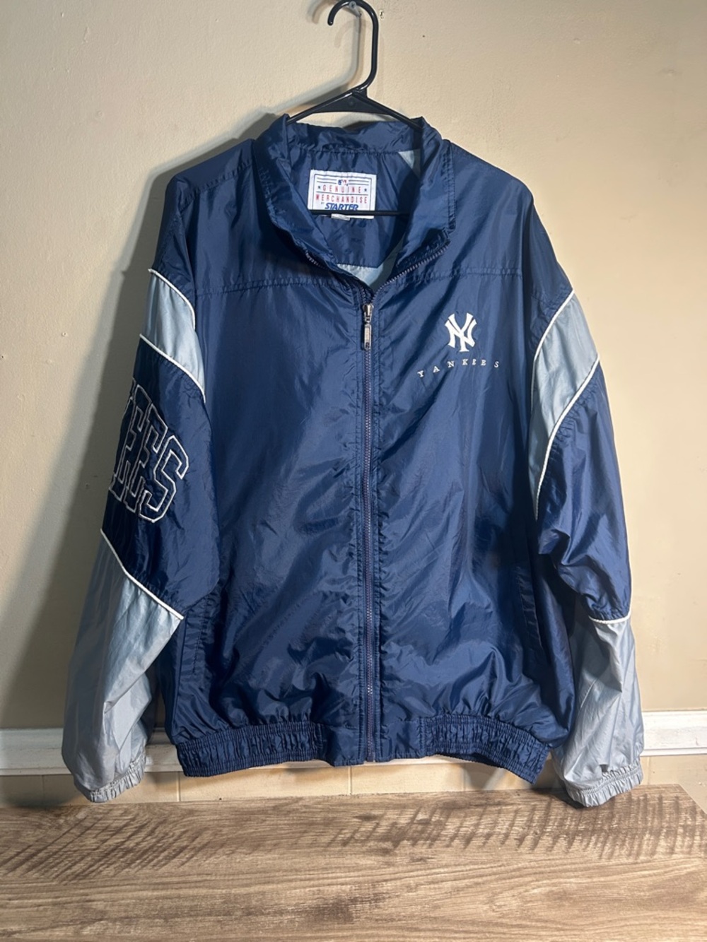 STARTER Navy Blue MLB Genuine Merchandise Jacket Size XL